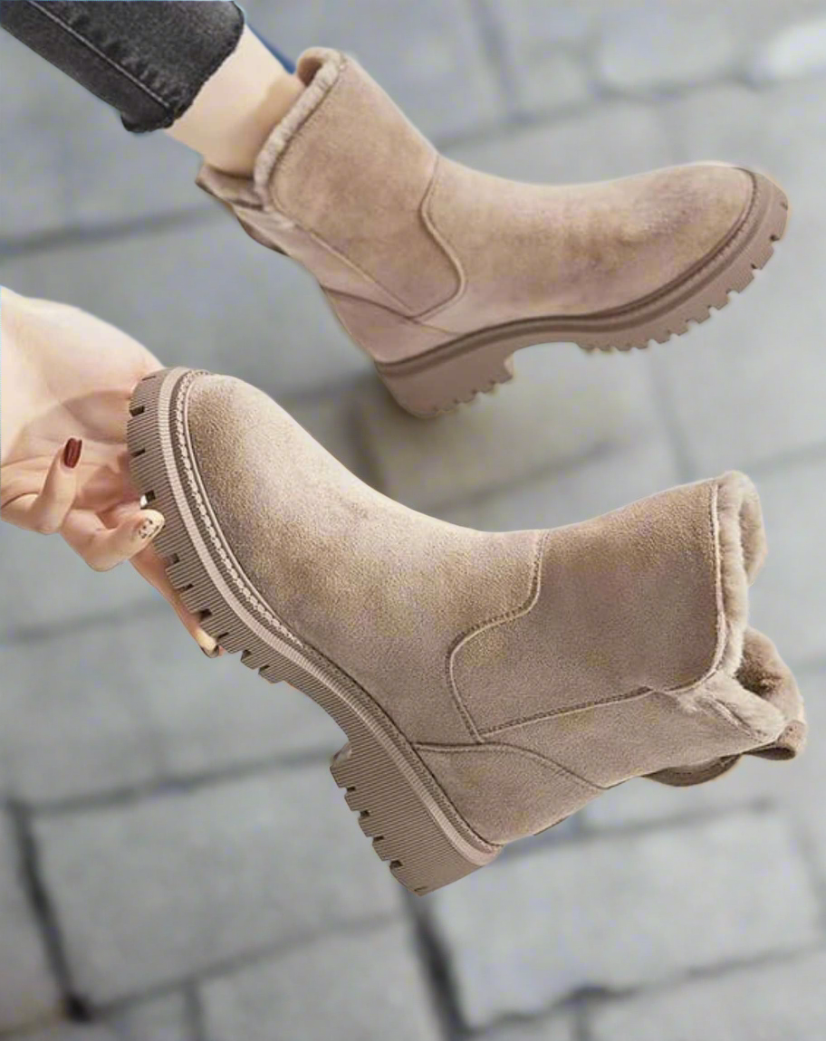 Bottes Femmes Hiver Chaussures Éclair Comfort - PanierRoyale