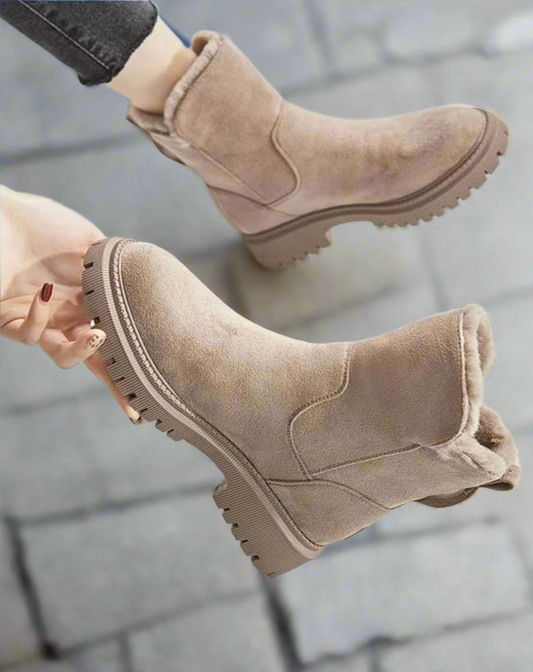 Bottes Femmes Hiver Chaussures Éclair Comfort - PanierRoyale
