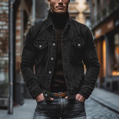 Blouson Homme Cuir Vintage Cllassique