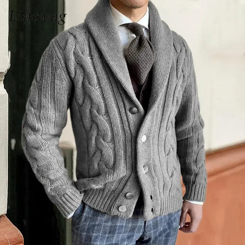 Cardigan Homme Chaud pour Automne et Hiver
