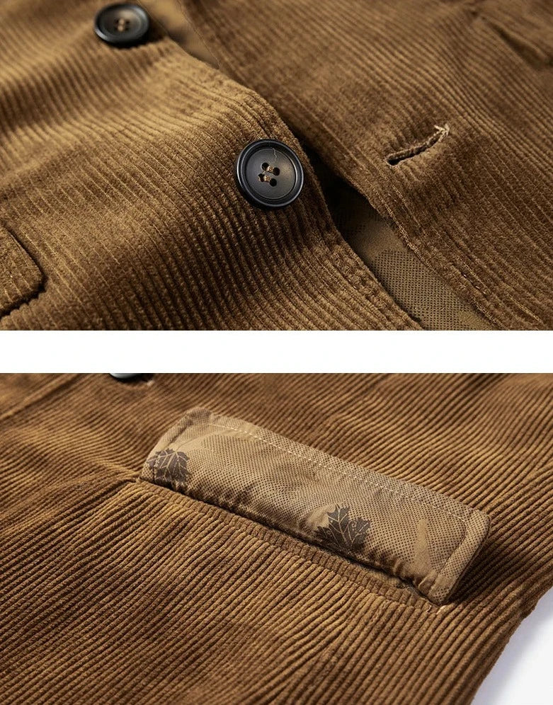 Blazer Homme Brun Classique Élégant