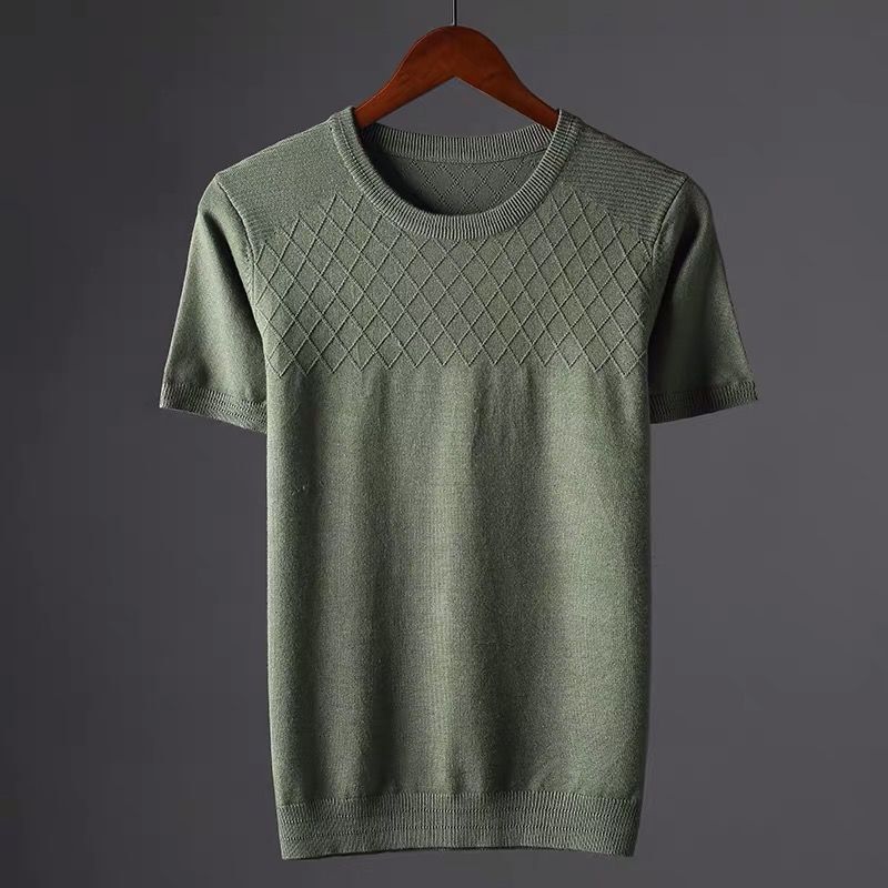 Chemise Homme Respirante et Douce à Col Rond