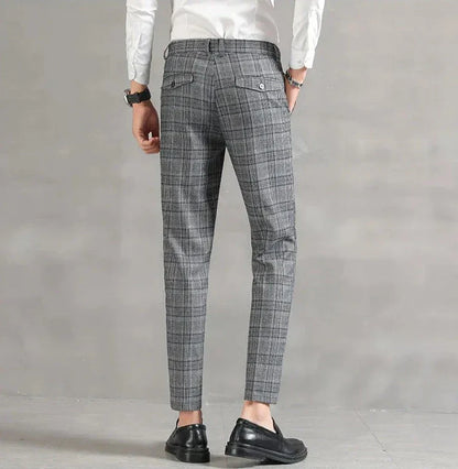 Pantalon Homme à Carreaux Confort Respirant et Taille Parfaite