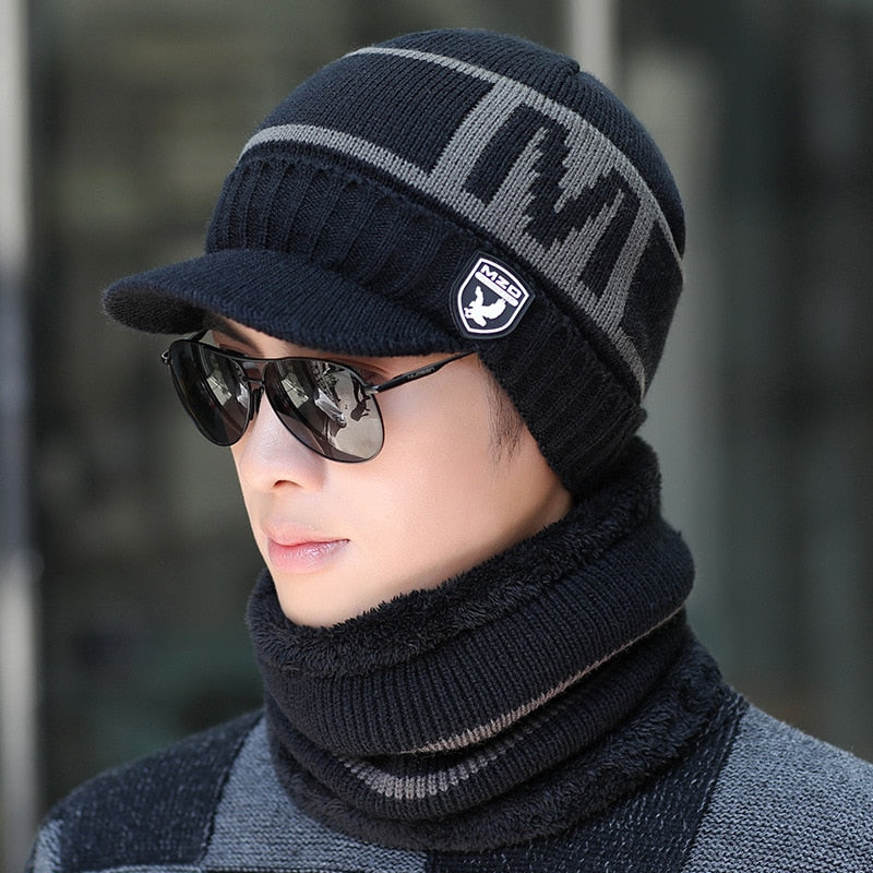 Bonnet Hiver avec Cagoule Intérieure Chaude