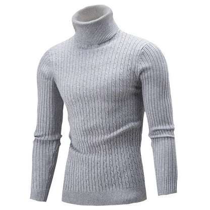 Pull Homme Col Roulé Chaud et Doux pour Hiver