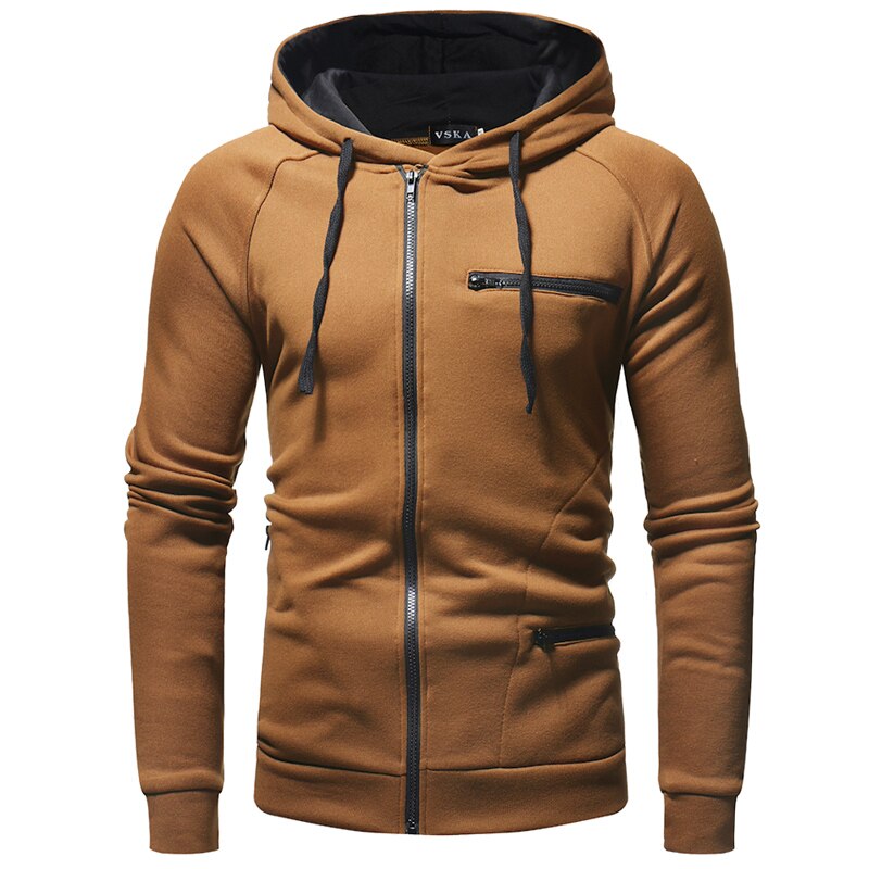 Sweat Capuche Zippé Homme Slim Fit pour Printemps