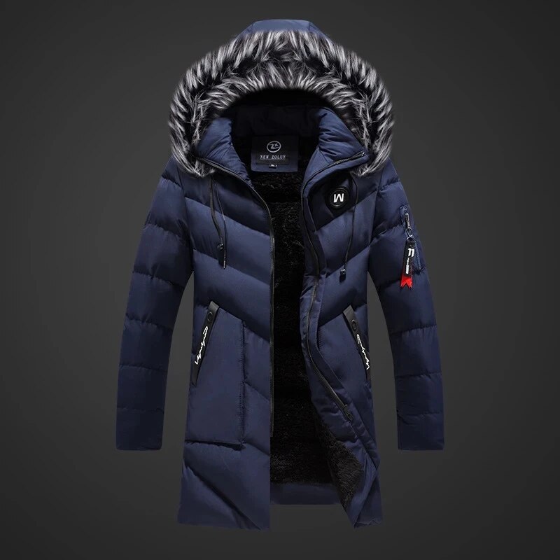Doudoune Homme Hiver Imperméable avec Capuche Amovible - PanierRoyale