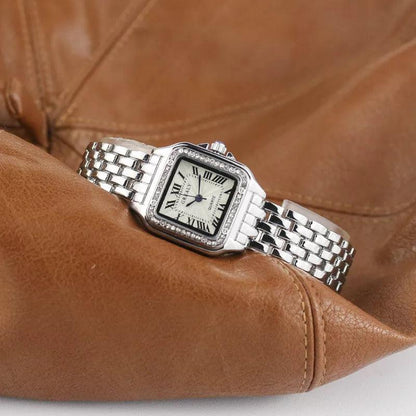 Montre Femme Design Carrée Chiffres Classiques