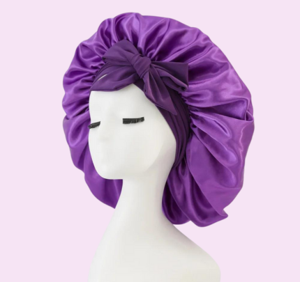Chapeau Femme Noir Élégant en Satin