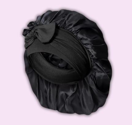 Chapeau Femme Noir Élégant en Satin - PanierRoyale