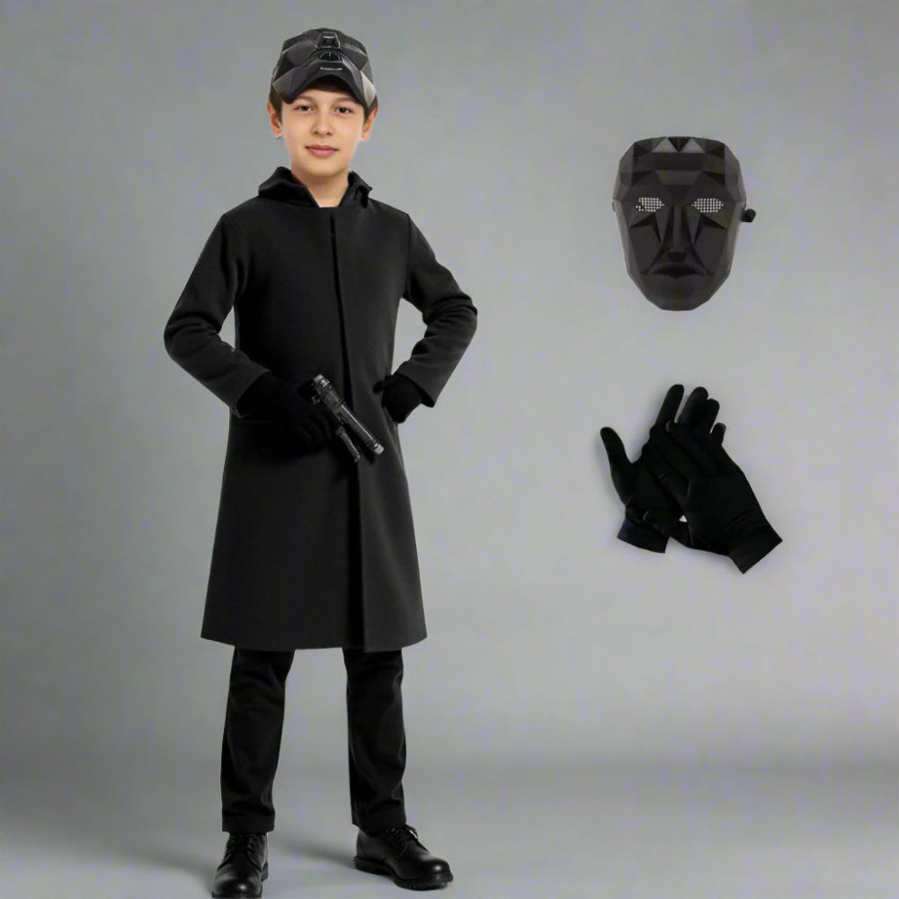 Costume Enfant Halloween Effrayant avec Masque - PanierRoyale