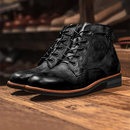 Bottes cuir classiques pour homme - PanierRoyale