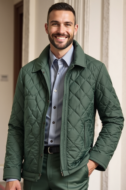 Veste Matelassée Homme Chaude Coupe Classique