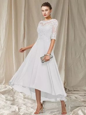 Robe de Soirée en Dentelle Féminine pour Mariage