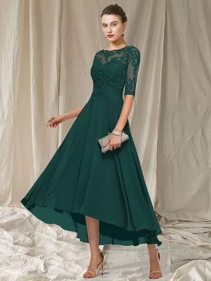 Robe de Soirée en Dentelle Féminine pour Mariage