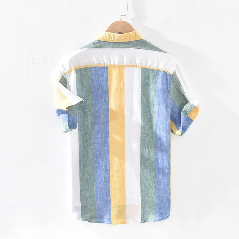 Chemise Lin Coton Élégante pour Homme