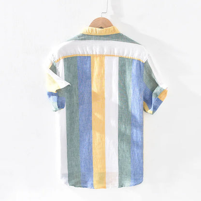 Chemise Lin Coton Élégante pour Homme