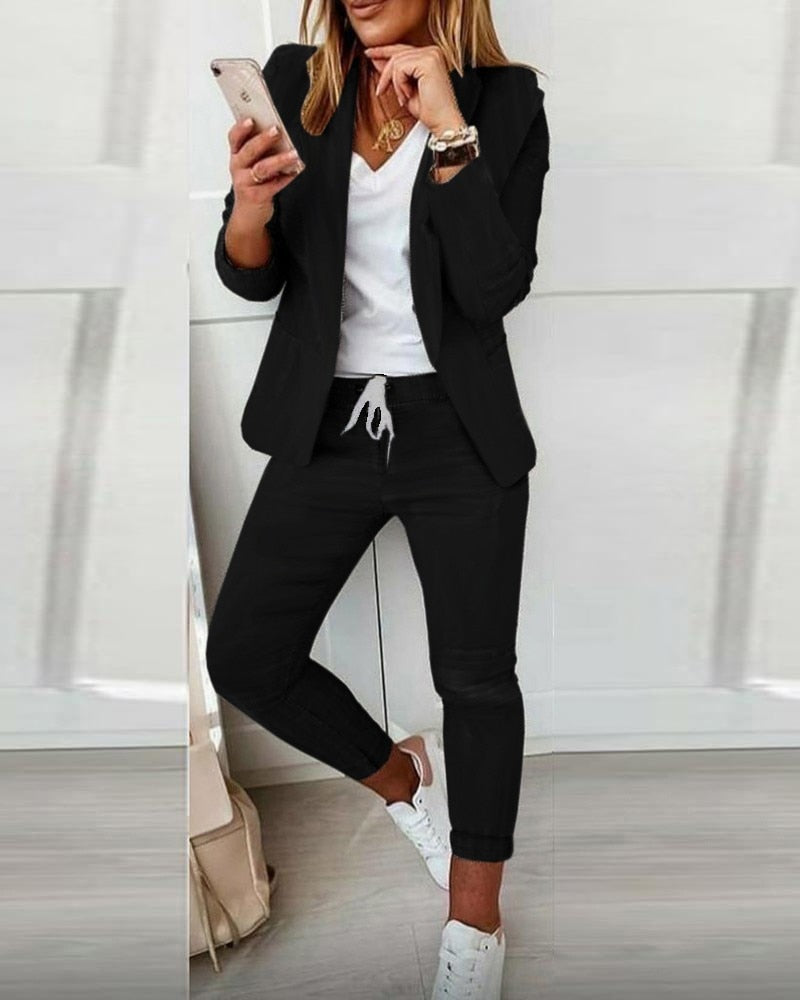 Costume Femme 2 Pièces Élégant et Polyvalent - PanierRoyale