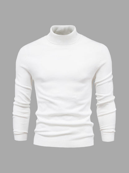 Pull à Col Roulé Homme Lavable