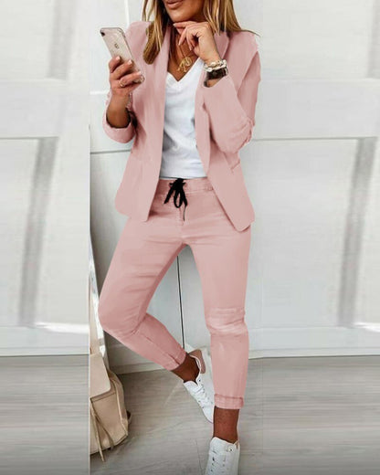 Costume Femme 2 Pièces Élégant et Polyvalent