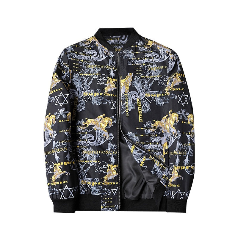 Blouson Streetwear Homme à Capuchon et Fermeture Éclair
