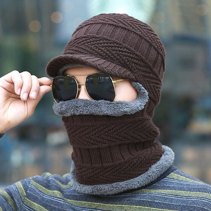 Bonnet Hiver avec Cagoule Intérieure Chaude