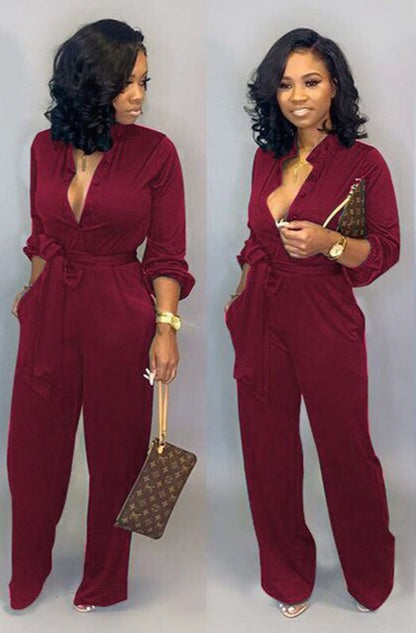 Robe Combinaison Femme Longue Noire Élégante