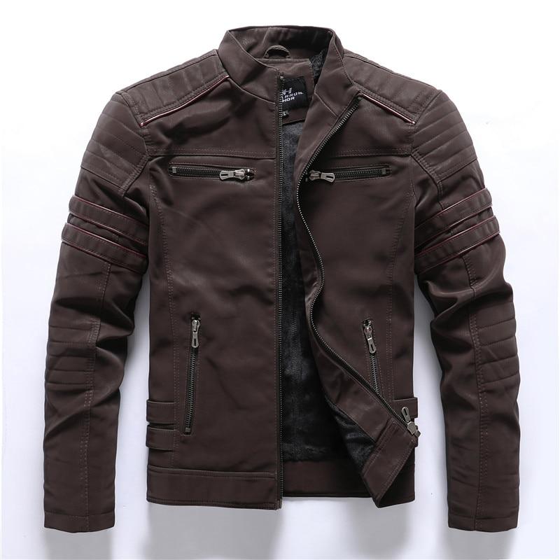 Veste Moto Homme Cuir Éclair Classique et Élégante