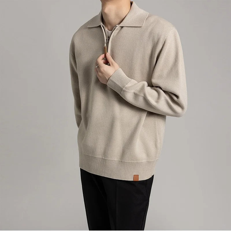 Pull Col Montant Classique pour Homme