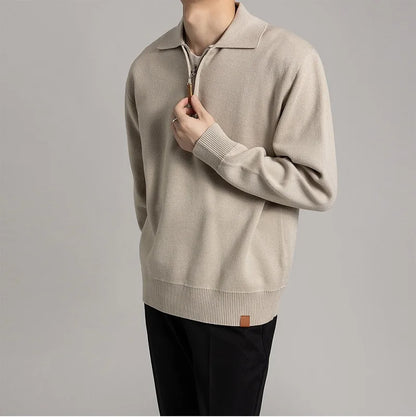 Pull Col Montant Classique pour Homme