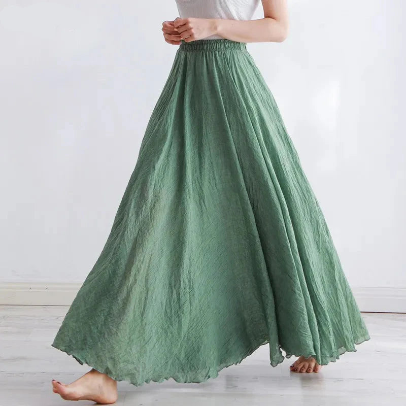 Jupe Longue Femme Élégante à Ceinture Réglable - PanierRoyale