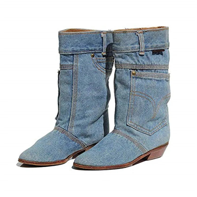 Bottes Femmes Mi-Hautes Douces et Confortables pour Styles Détendus - PanierRoyale