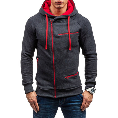 Sweat Capuche Zippé Homme Slim Fit pour Printemps - PanierRoyale