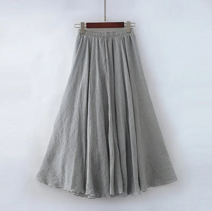 Jupe Longue Élégante Taille Haute Femme