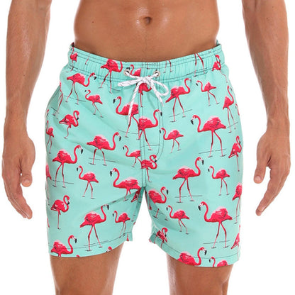 Short de plage homme imprimé élastique