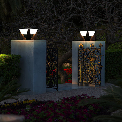 Lampe LED Extérieur Solaire Design Géométrique