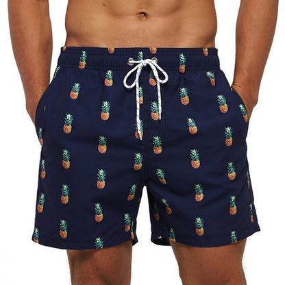 Short de plage homme imprimé élastique