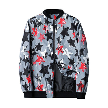Blouson Streetwear Homme à Capuchon et Fermeture Éclair