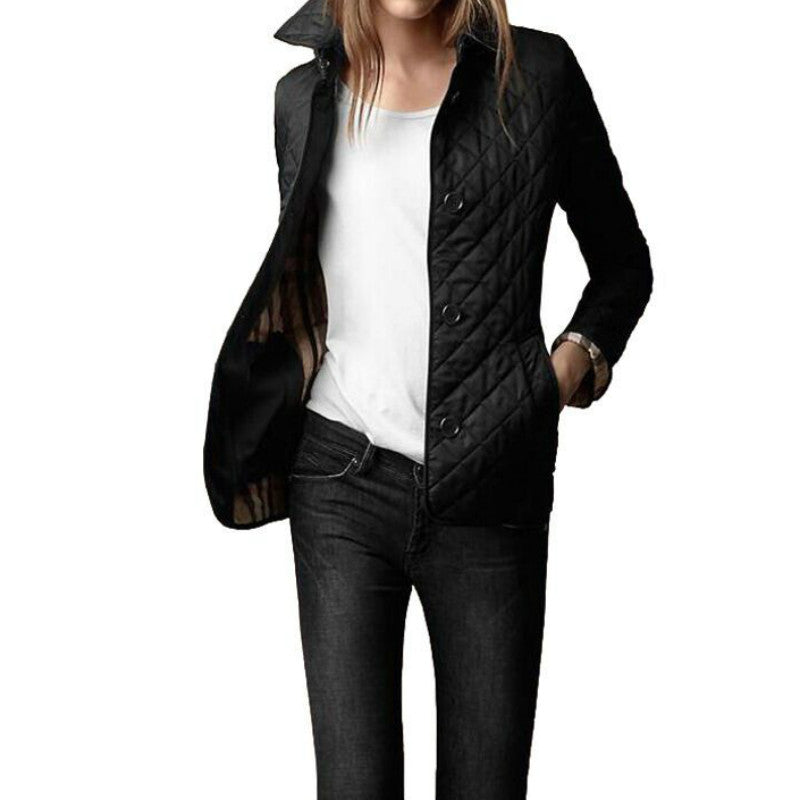 Veste Femme Élégante à Manches Longues Col Montant