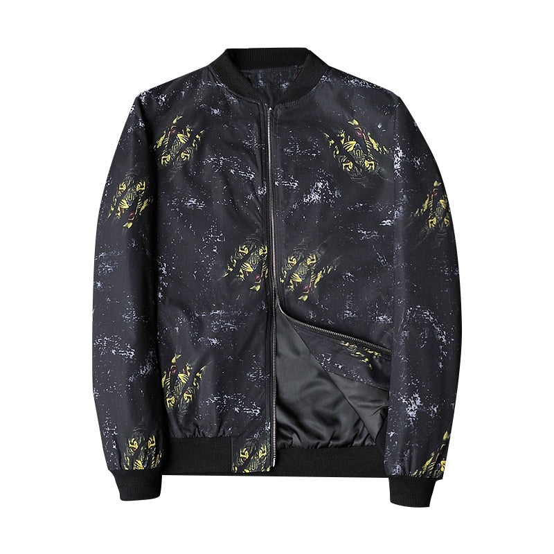 Blouson Streetwear Homme à Capuchon et Fermeture Éclair