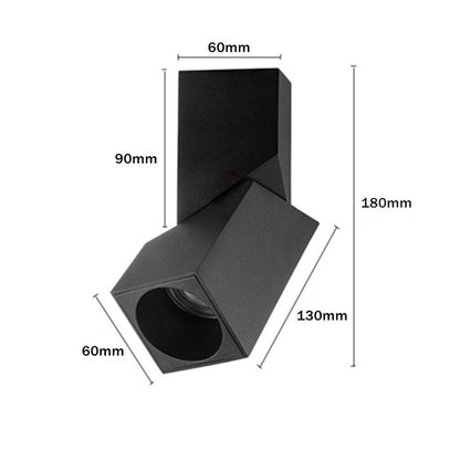 Lampe Plafond Carrée LED Moderne Réglable