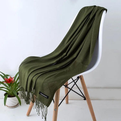 Écharpe Femme Légère Douce avec Franges Chic