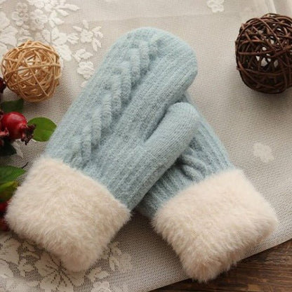 Gants Tricotés Femmes Doux et Chaud pour Hiver - PanierRoyale