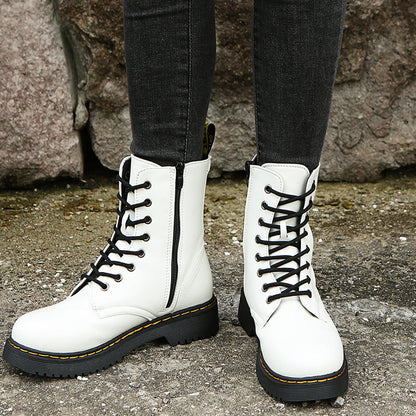 Bottes Femme Hiver à Lacets Élégantes - PanierRoyale
