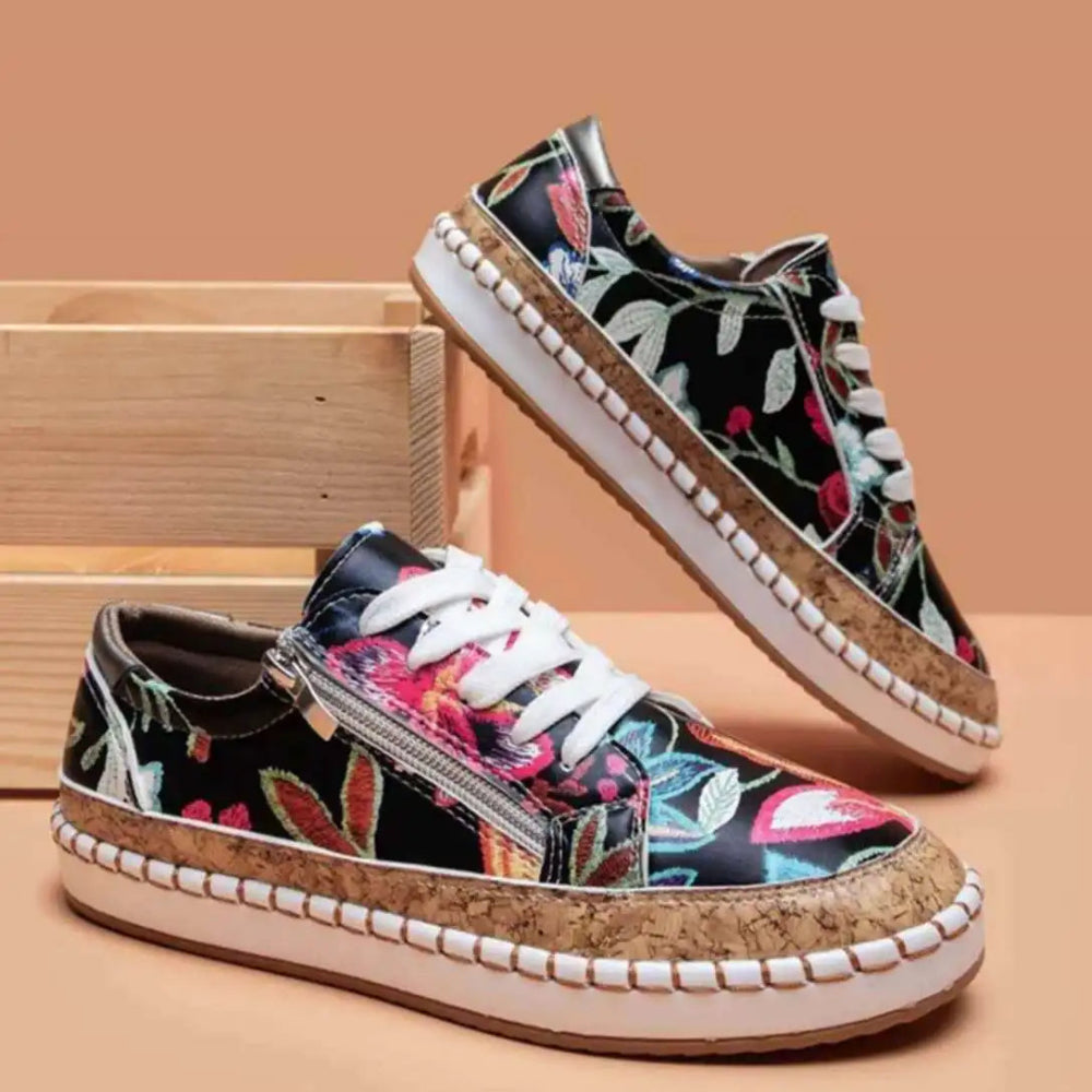 Chaussures Femmes Confort Chaussures à Fleurs Décontractées