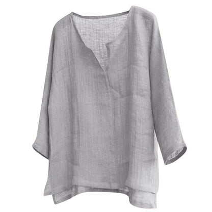 Chemisier Femme Manches Longues en Coton Léger - PanierRoyale