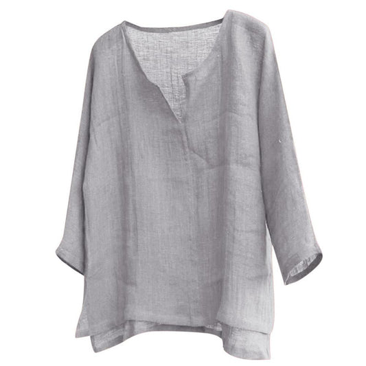 Chemisier Femme Manches Longues en Coton Léger - PanierRoyale