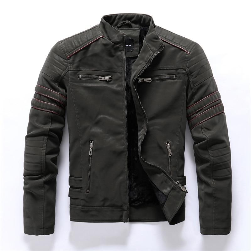 Veste Moto Homme Cuir Éclair Classique et Élégante