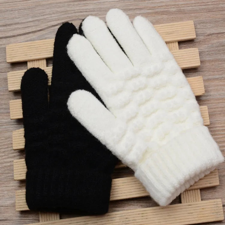 Gants Hiver Femme Douillets avec Décoration Brodée - PanierRoyale