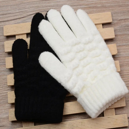 Gants Hiver Femme Douillets avec Décoration Brodée - PanierRoyale
